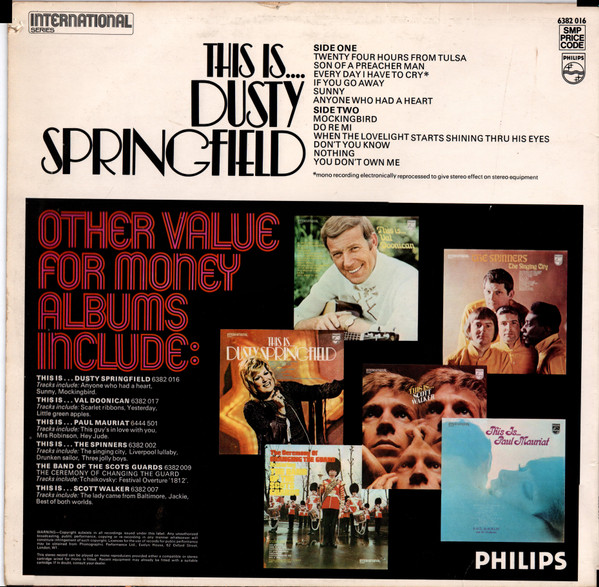 Dusty Springfield - This Is.... Dusty Springfield (LP, Comp)