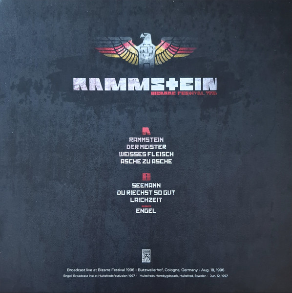 Rammstein - Bizarre Festival 1996 (LP, Unofficial)