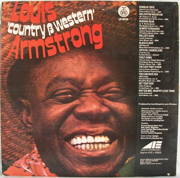 Louis 'Country & Western' Armstrong* - Louis 'Country & Western' Armstrong (LP, RE)