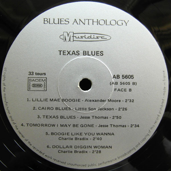 Various - Texas Blues (LP, Album, Comp, RE)