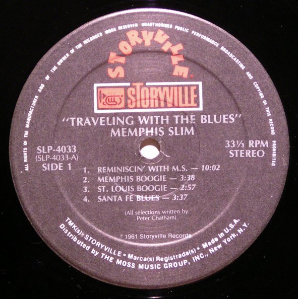 Memphis Slim - Travelling With The Blues (LP, Album)