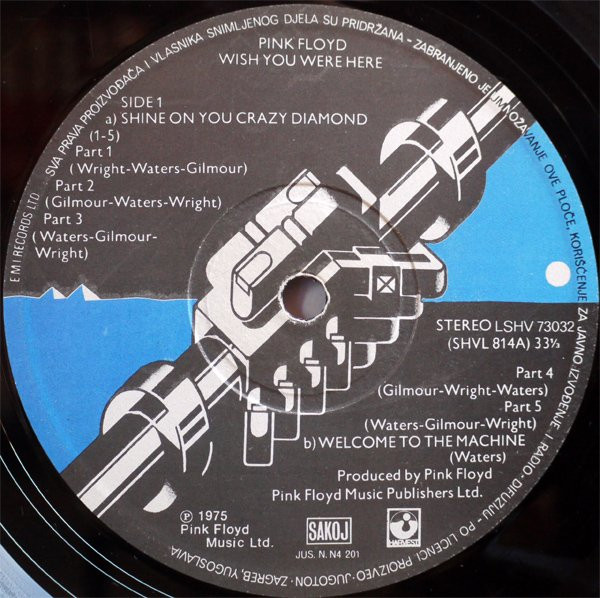 Pink Floyd - Wish You Were Here (LP, Album)