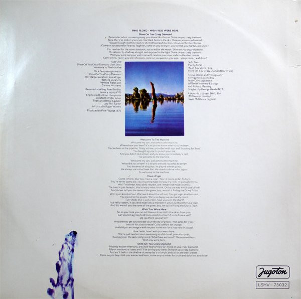 Pink Floyd - Wish You Were Here (LP, Album)