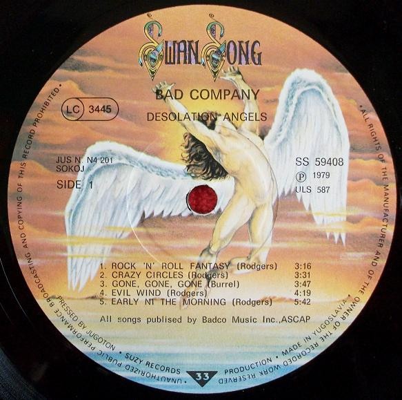 Bad Company (3) - Desolation Angels (LP, Album)