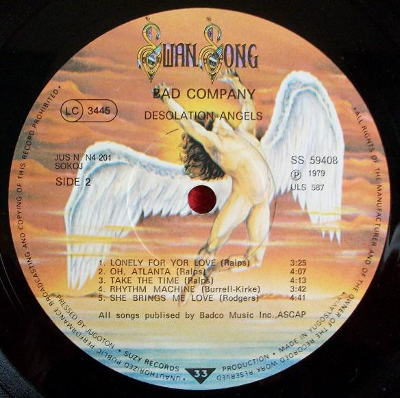 Bad Company (3) - Desolation Angels (LP, Album)