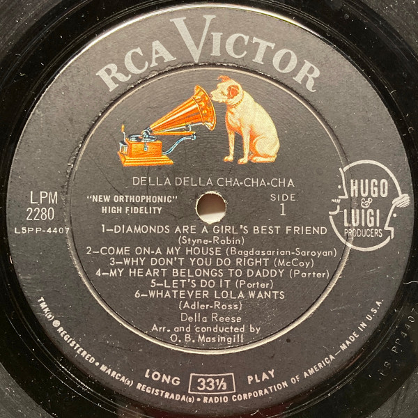 Della Reese - Della Della Cha Cha Cha (LP, Album, Mono)