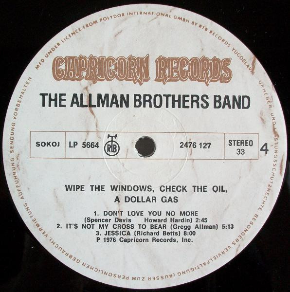The Allman Brothers Band - Wipe The Windows, Check The Oil, Dollar Gas (2xLP, Album)