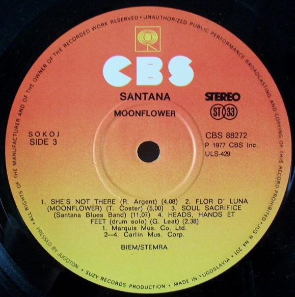 Santana - Moonflower (2xLP, Album)
