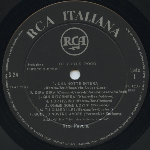 Rita Pavone - Ci Vuole Poco (LP, Comp)