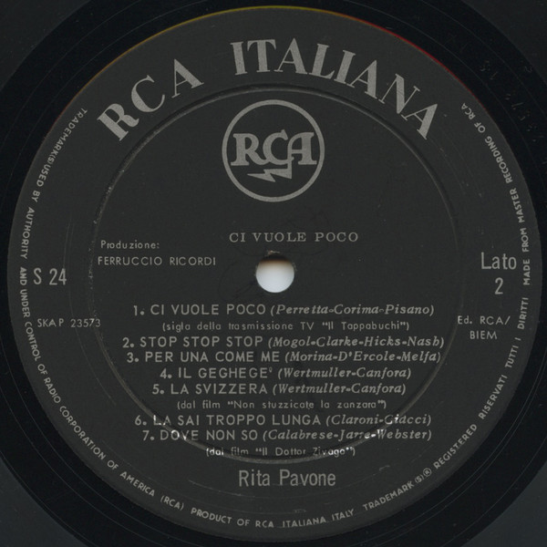 Rita Pavone - Ci Vuole Poco (LP, Comp)