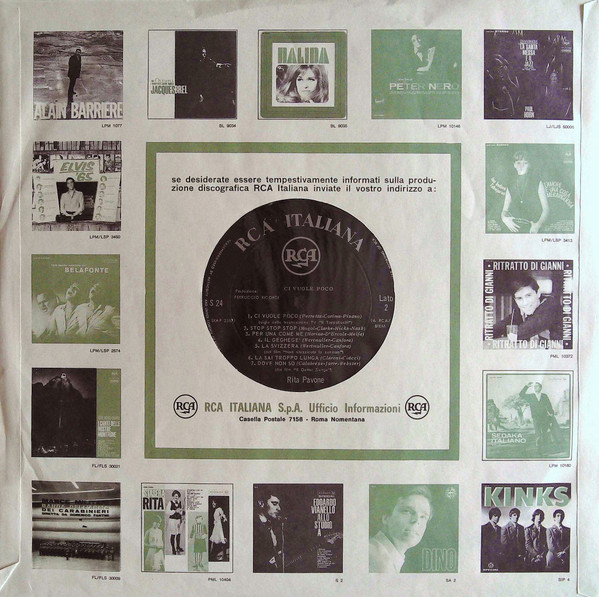 Rita Pavone - Ci Vuole Poco (LP, Comp)