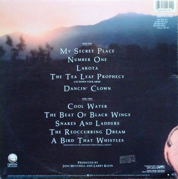 Joni Mitchell - Chalk Mark In A Rain Storm (LP, Album, RE, Gat)