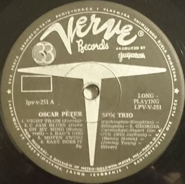 The Oscar Peterson Trio - Night Train (LP, Album, RE)