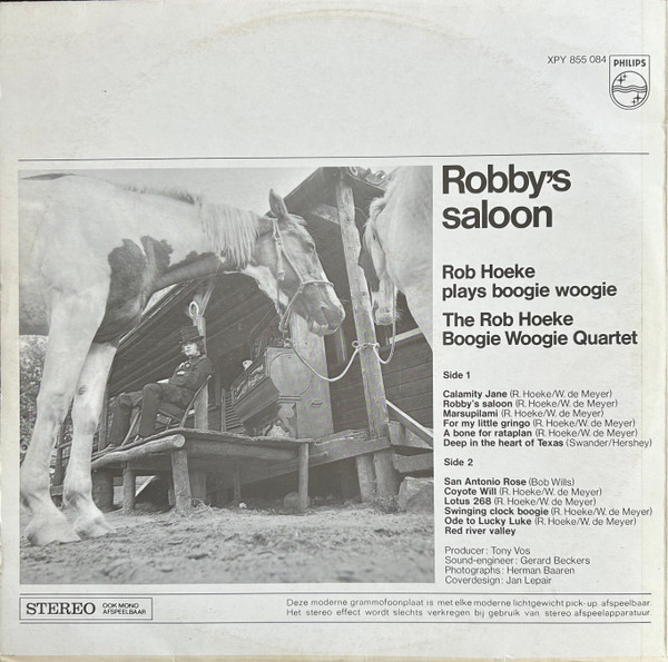 The Rob Hoeke Boogie Woogie Quartet* - Robby's Saloon (LP, Album)