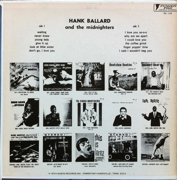 Hank Ballard And The Midnighters* - Finger Poppin' Time [Mr. Rhythm & Blues] (LP, Album, RE)