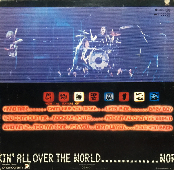 Status Quo - Rockin' All Over The World (LP, Album, Bla)