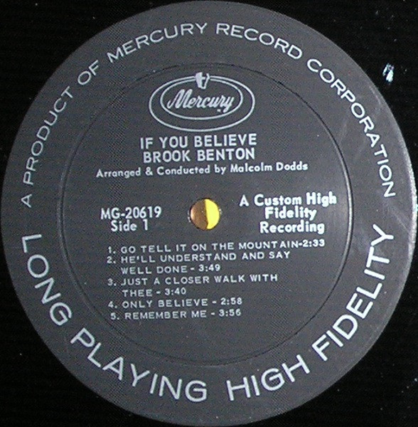 Brook Benton - If You Believe (LP, Mono)