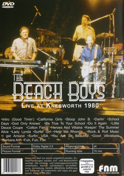 The Beach Boys - Live At Knebworth 1980 (DVD-V, PAL)