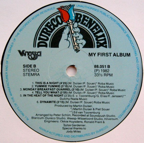 Vanessa (2) - My First Album (LP, Album)