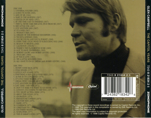 Glen Campbell - The Capitol Years 65/77 (2xCD, Comp, EMI)