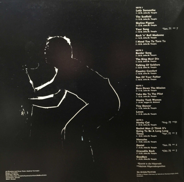 Elton John - Pop Chronik (2xLP, Comp, Gat)