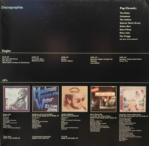Elton John - Pop Chronik (2xLP, Comp, Gat)