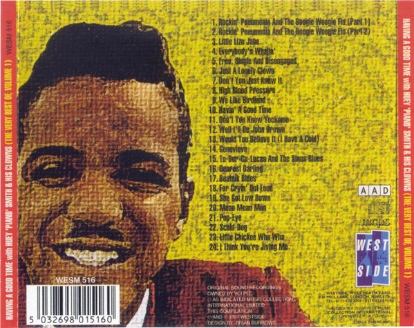Huey 'Piano' Smith & His Clowns* - Having A Good Time : The Very Best Of, Volume 1 (CD, Comp)