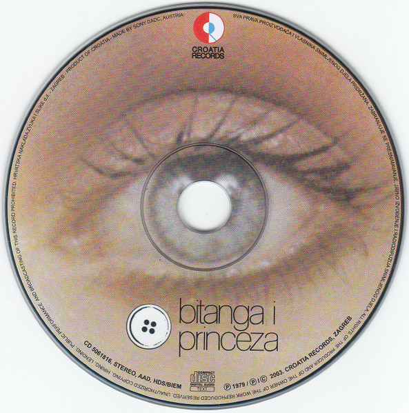 Bijelo Dugme - Bitanga I Princeza (CD, Album, RE, RM)