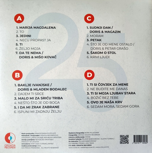 Doris Dragović - 25 Greatest Hits - Doris Dragović (2xLP, Comp, Gat)