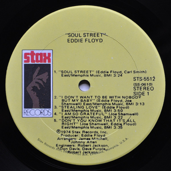 Eddie Floyd - Soul Street (LP, Album, Son)