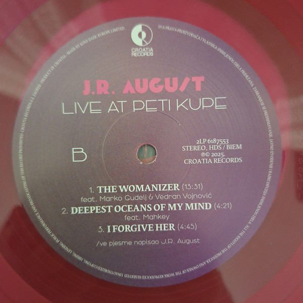 J.R. August - Live At Peti Kupe (2xLP, Album)