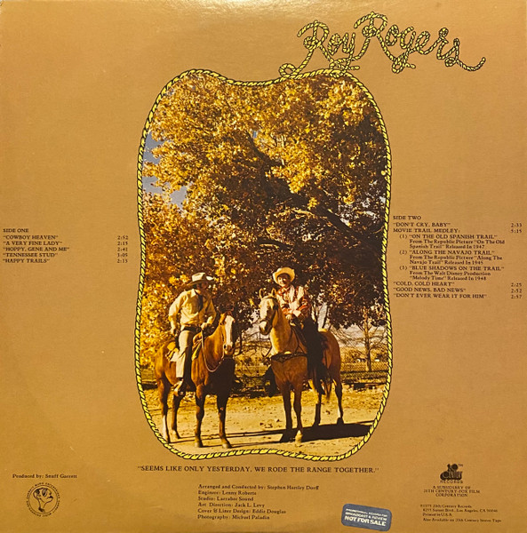 Roy Rogers (3) - Happy Trails To You (LP, Album)