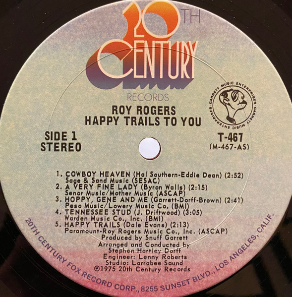 Roy Rogers (3) - Happy Trails To You (LP, Album)