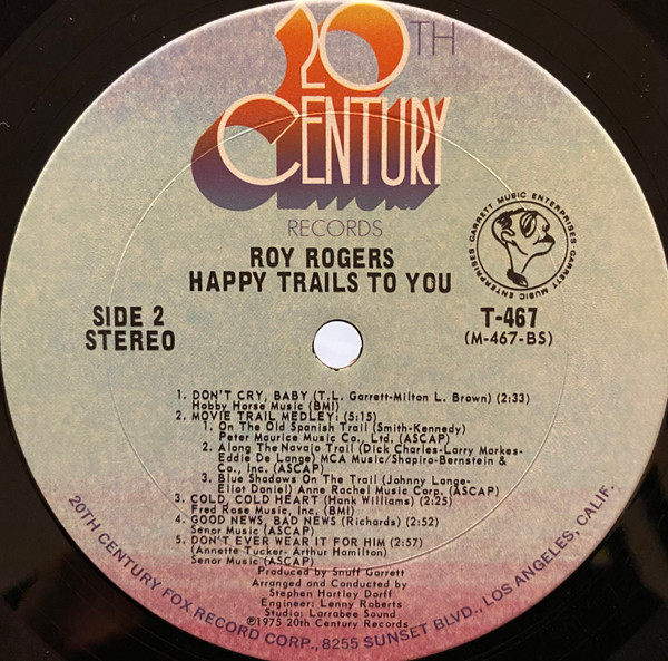 Roy Rogers (3) - Happy Trails To You (LP, Album)