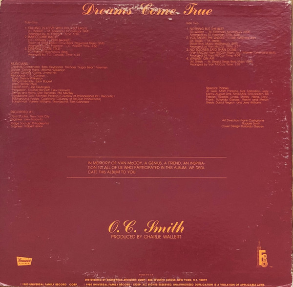 OC Smith - Dreams Come True (LP)