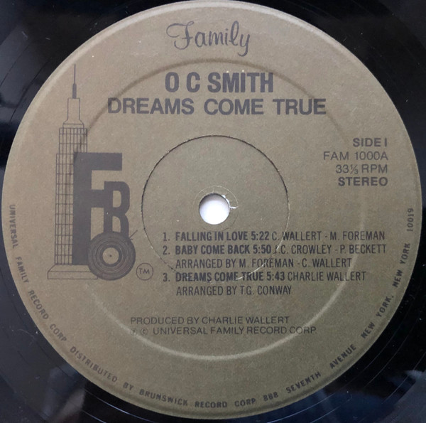 OC Smith - Dreams Come True (LP)