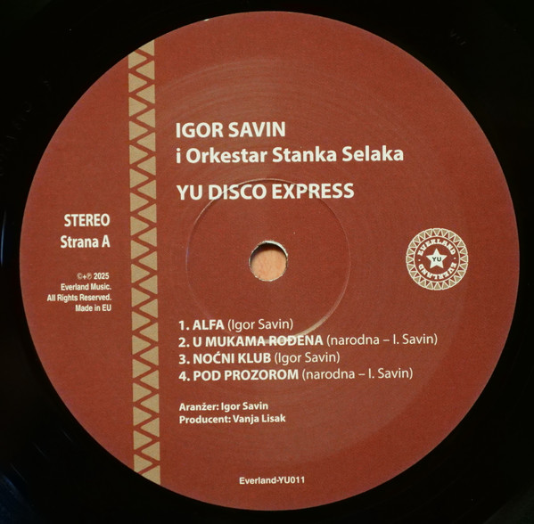 Igor Savin, Orkestar Stanka Selaka - YU Disco Expres (LP, Album, RE)