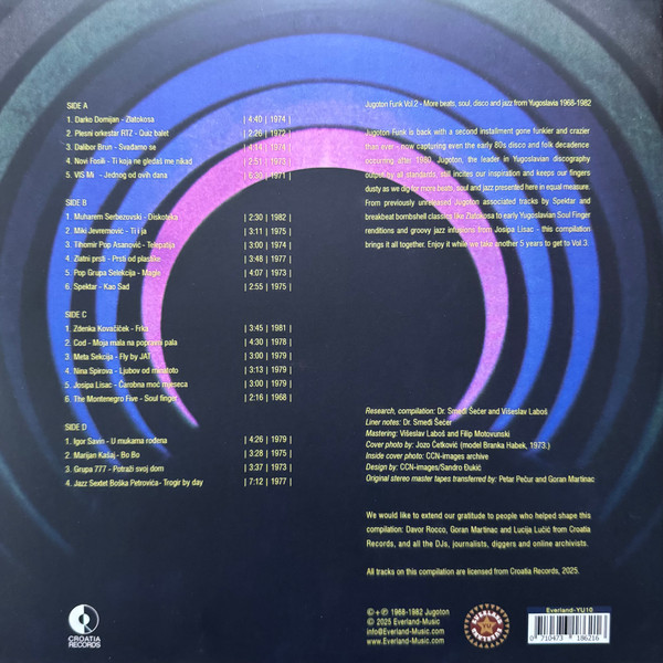 Various - Jugoton Funk Vol. 2 - More Beats, Soul, Disco And Jazz From Yugoslavia 1968-1982 (2xLP, Comp)