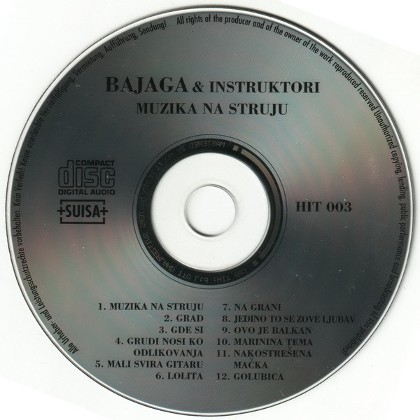 Bajaga & Instruktori* - Muzika Na Struju (CD, Album)