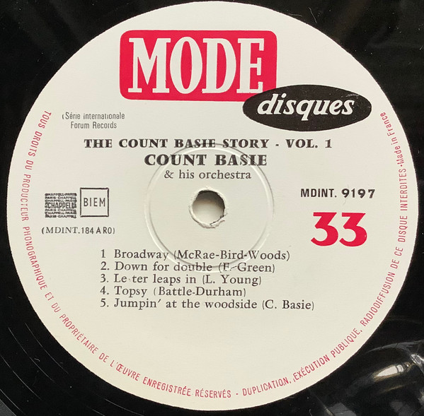 Count Basie & His Orchestra* - The Count Basie Story Vol. 1 (LP, Comp, Mono)
