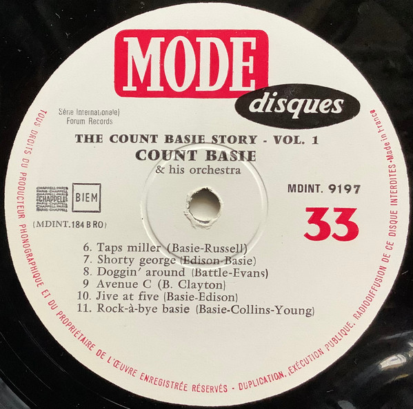 Count Basie & His Orchestra* - The Count Basie Story Vol. 1 (LP, Comp, Mono)