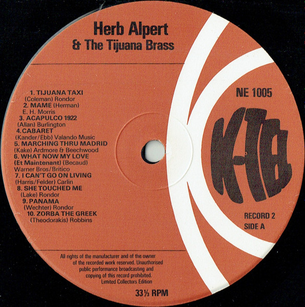 Herb Alpert & The Tijuana Brass - 40 Greatest (2xLP, Album, Comp, Ltd, RCA)