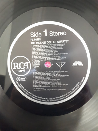 Elvis Presley With Jerry Lee Lewis And Carl Perkins - The Million Dollar Quartet (LP)