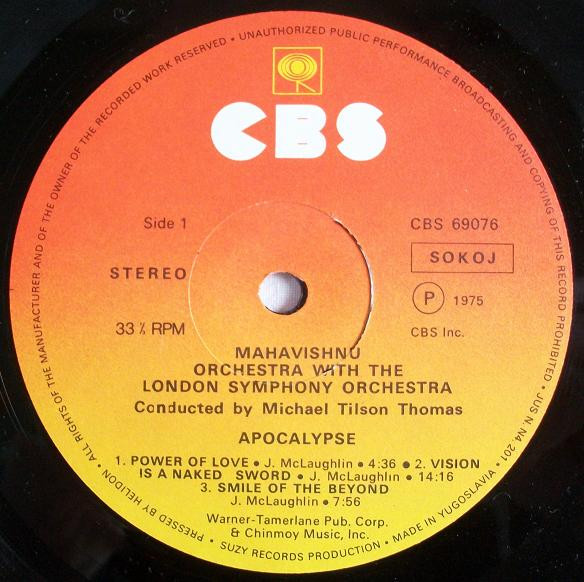 Mahavishnu Orchestra With London Symphony Orchestra - Apocalypse (LP, Album)