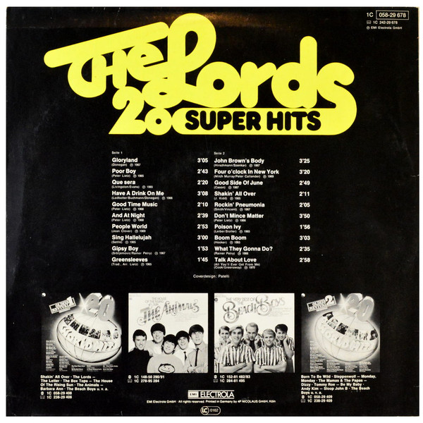 The Lords - 20-Super-Hits (LP, Comp)