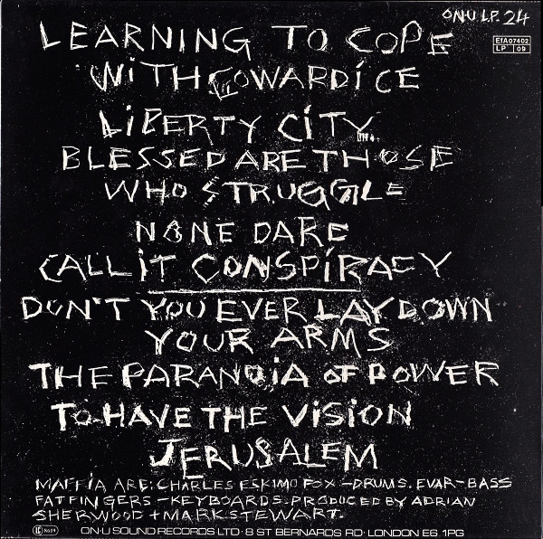 Mark Stewart + Maffia* - Learning To Cope With Cowardice (LP, Album)