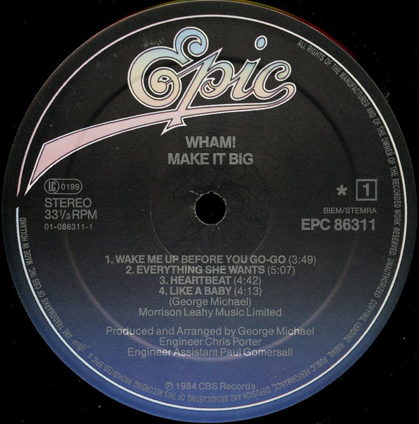 Wham! - Make It Big (LP, Album)
