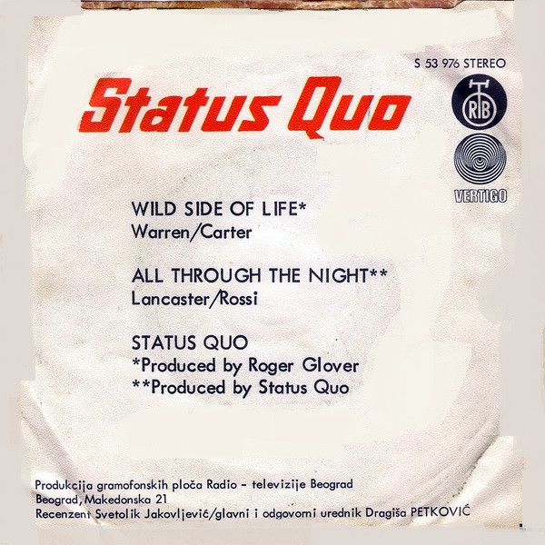 Status Quo - Wild Side Of Life (7
