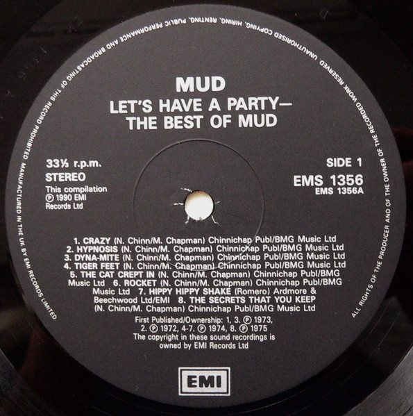 Mud - Let's Have A Party - The Best Of Mud (LP, Comp)