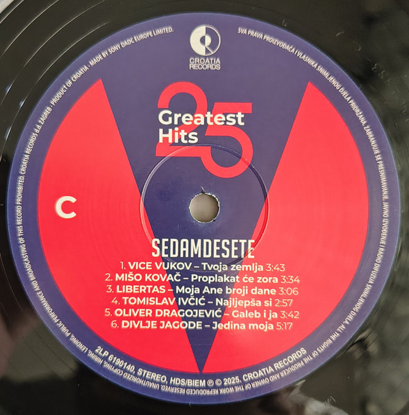 Various - 25 Greatest Hits - Sedamdesete (2xLP, Comp)